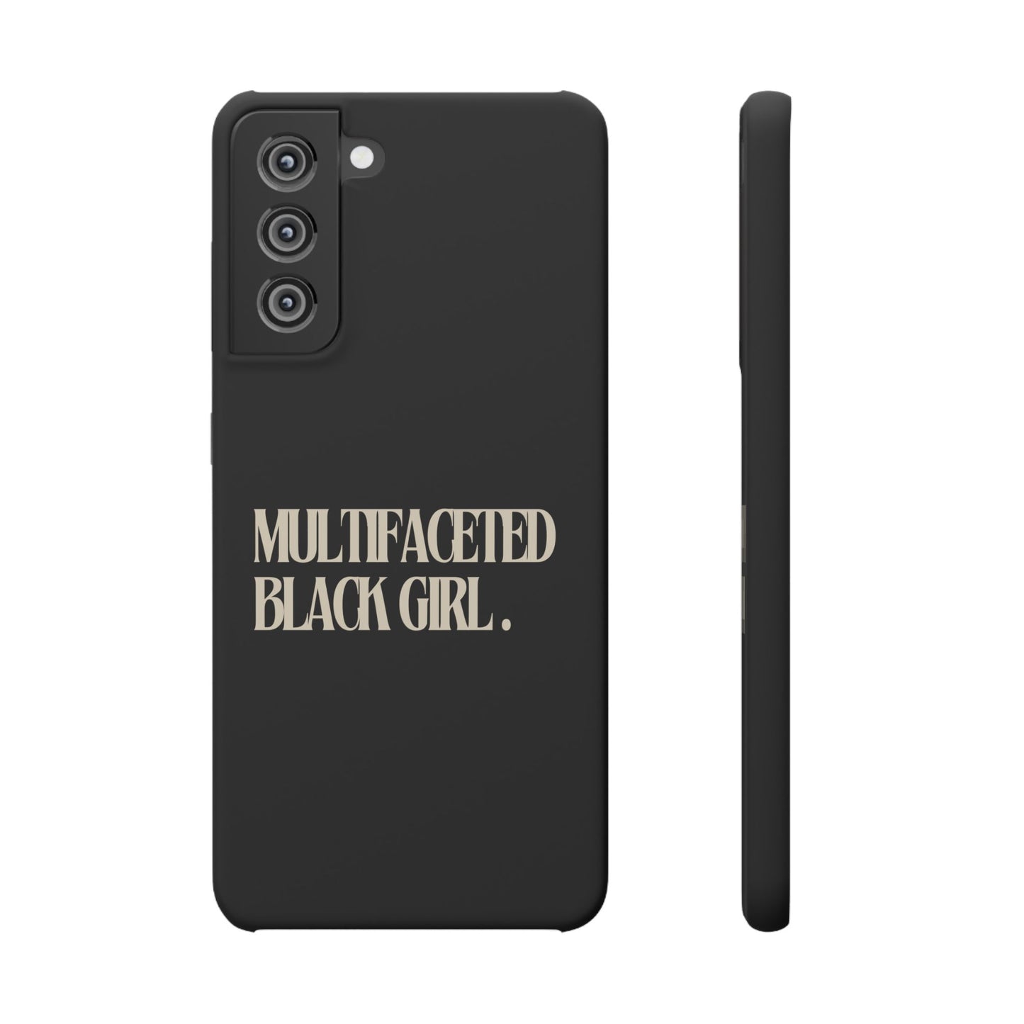 Multifaceted Black Girl Snap Case - Stylish Phone Protection for Empowerment and Expression