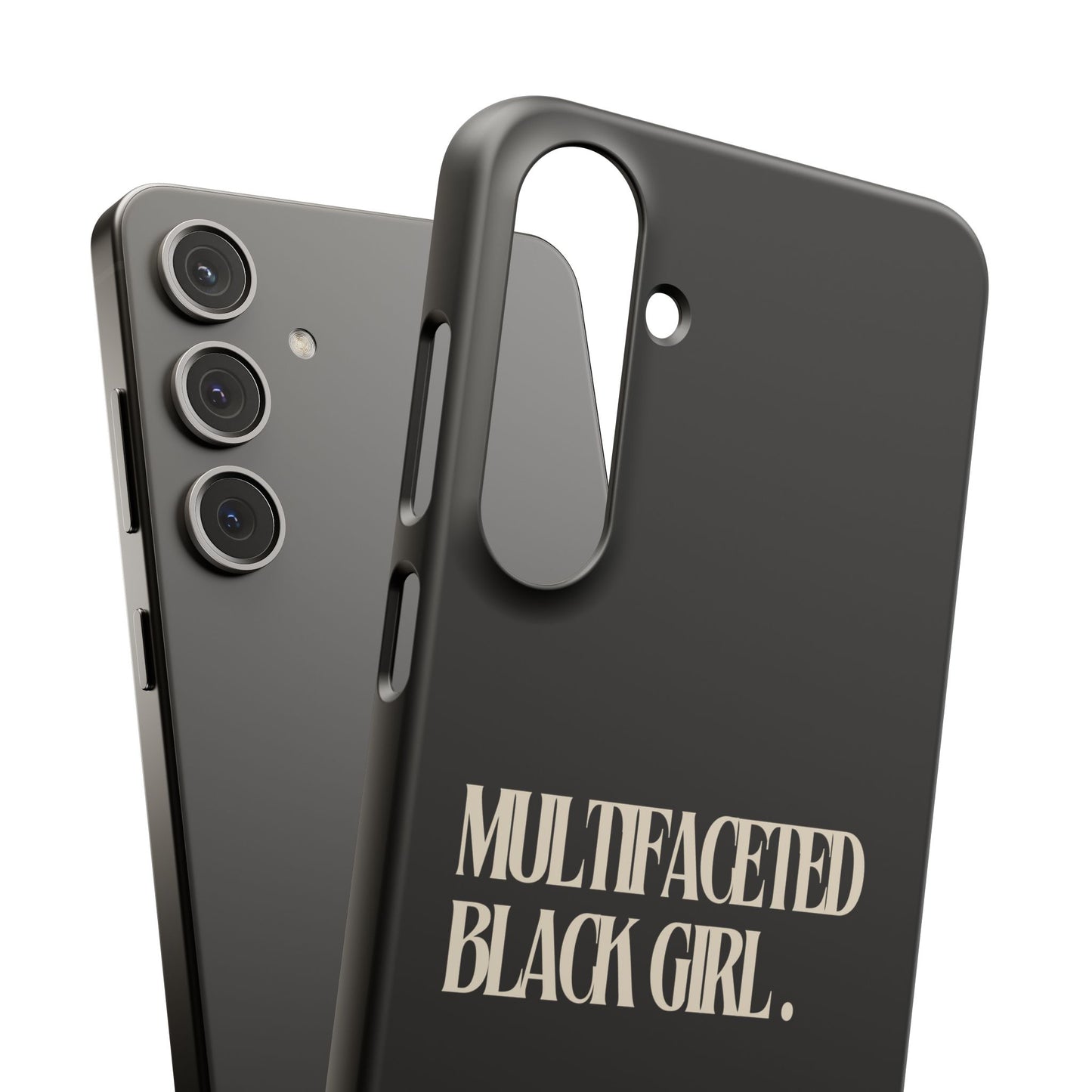 Multifaceted Black Girl Snap Case - Stylish Phone Protection for Empowerment and Expression