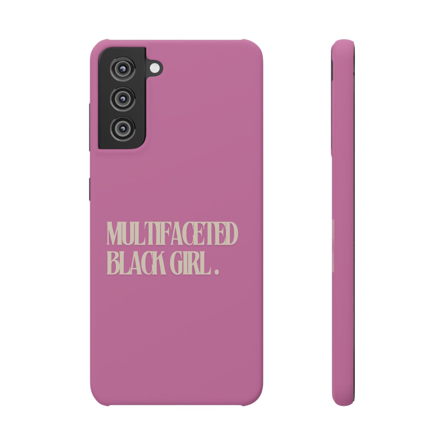 Multifaceted Black Girl Snap Case - Stylish Phone Protection for Empowerment and Expression