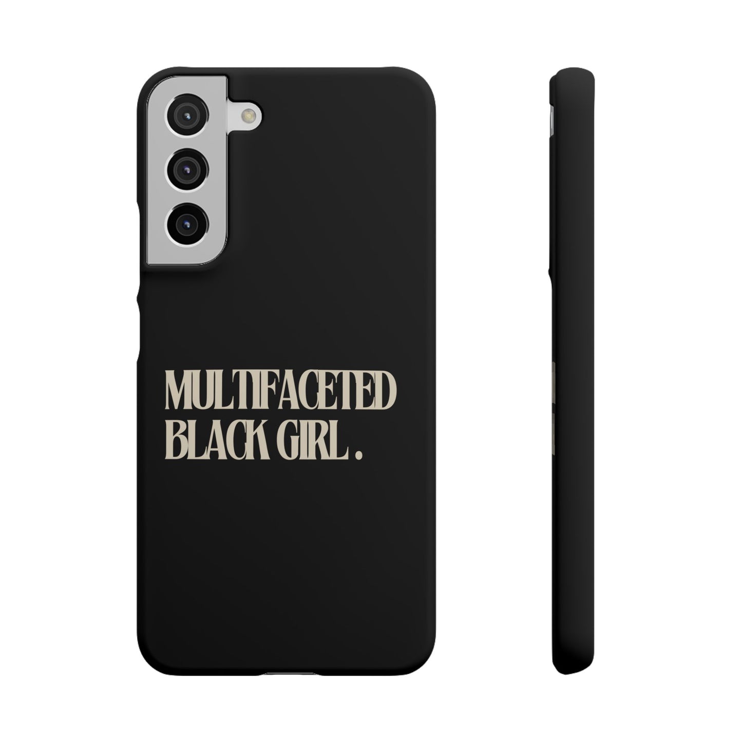 Multifaceted Black Girl Snap Case - Stylish Phone Protection for Empowerment and Expression