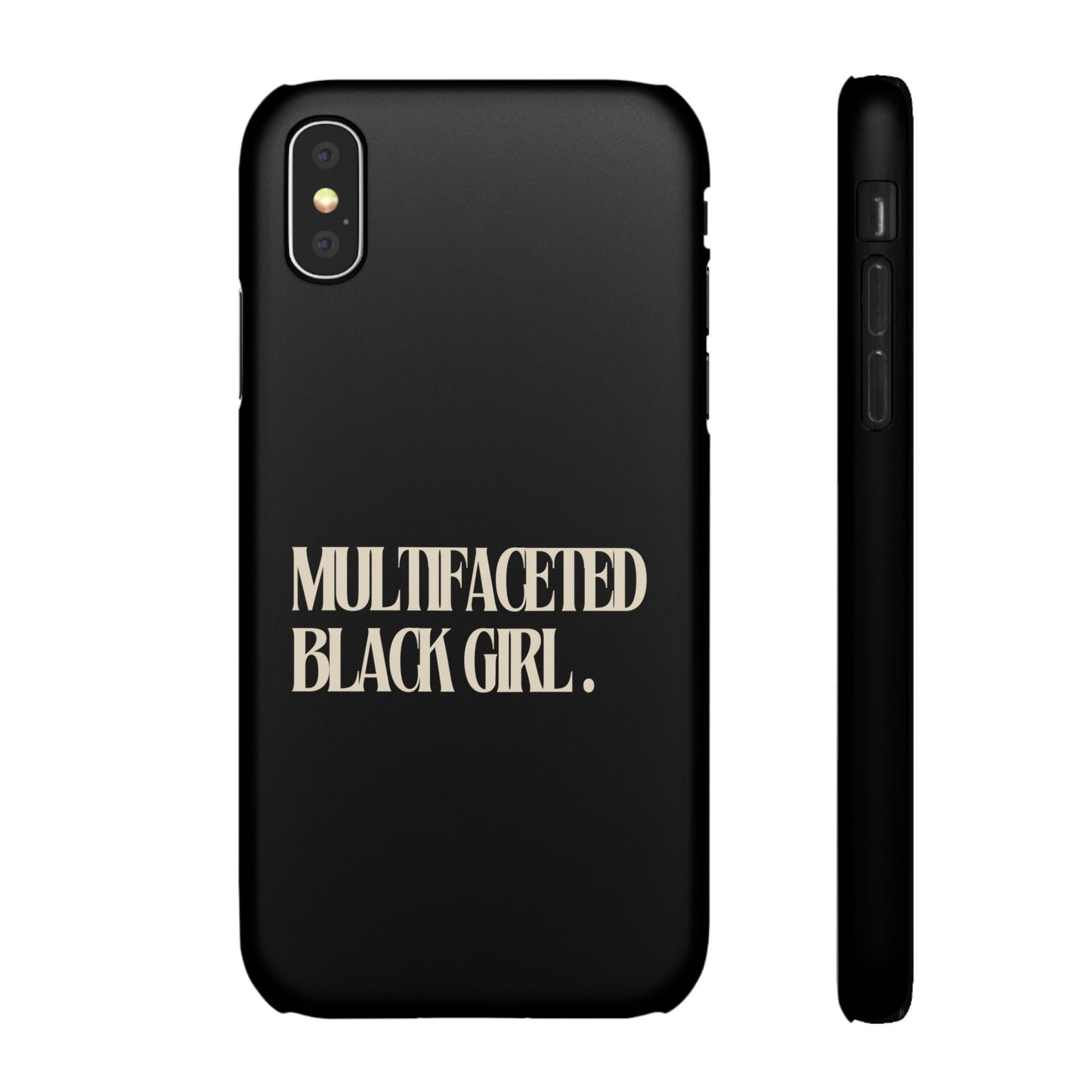 Multifaceted Black Girl Snap Case - Stylish Phone Protection for Empowerment and Expression