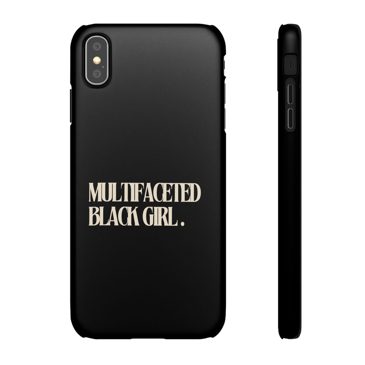 Multifaceted Black Girl Snap Case - Stylish Phone Protection for Empowerment and Expression