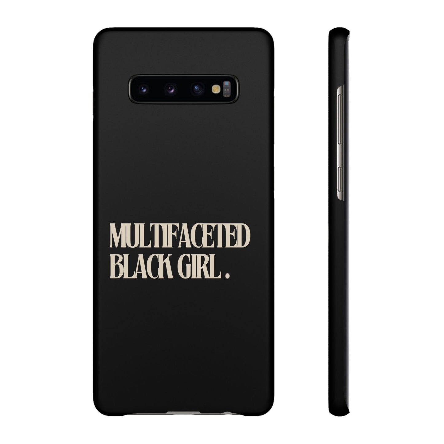 Multifaceted Black Girl Snap Case - Stylish Phone Protection for Empowerment and Expression