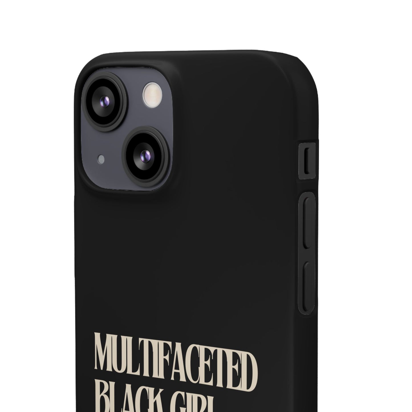 Multifaceted Black Girl Snap Case - Stylish Phone Protection for Empowerment and Expression