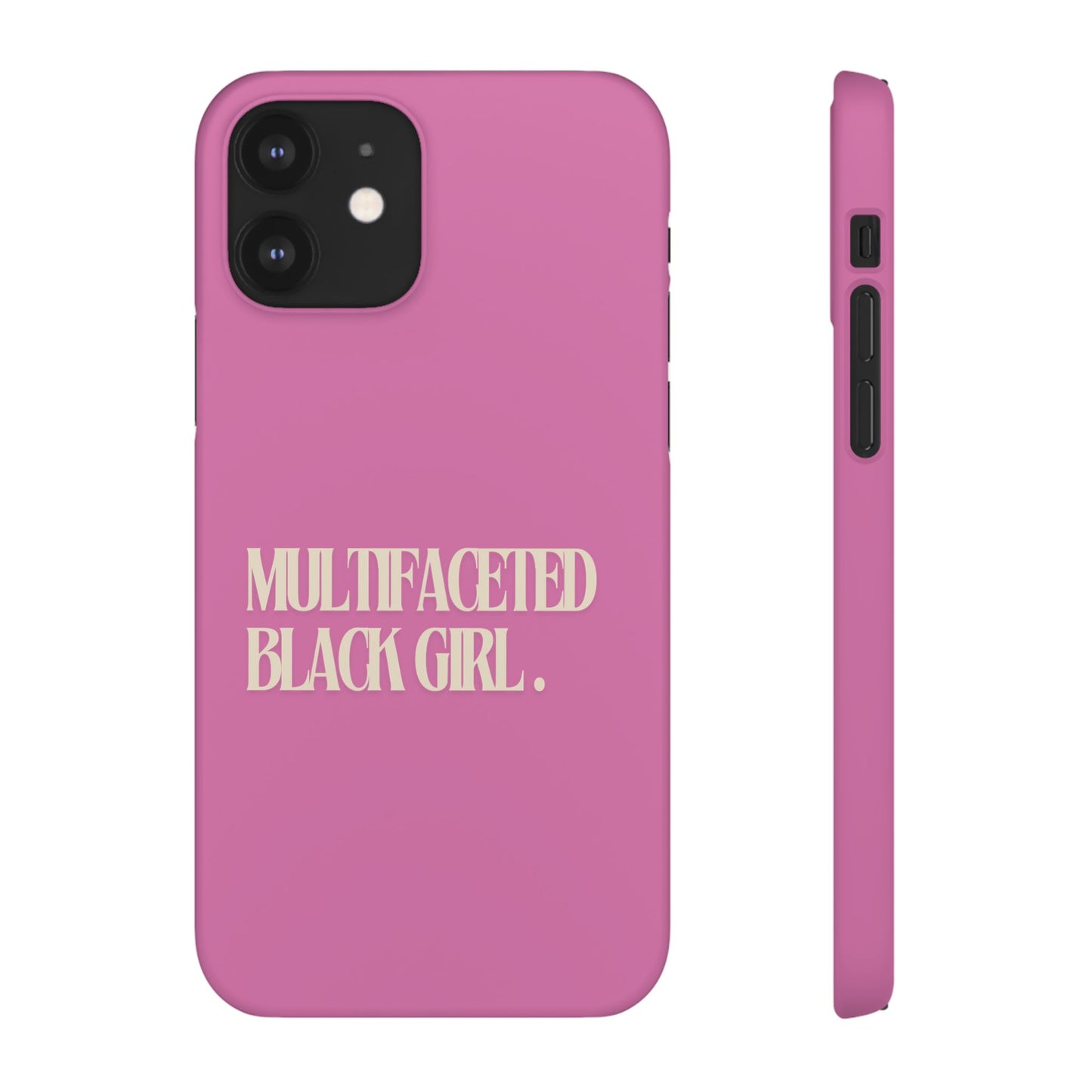 Multifaceted Black Girl Snap Case - Stylish Phone Protection for Empowerment and Expression