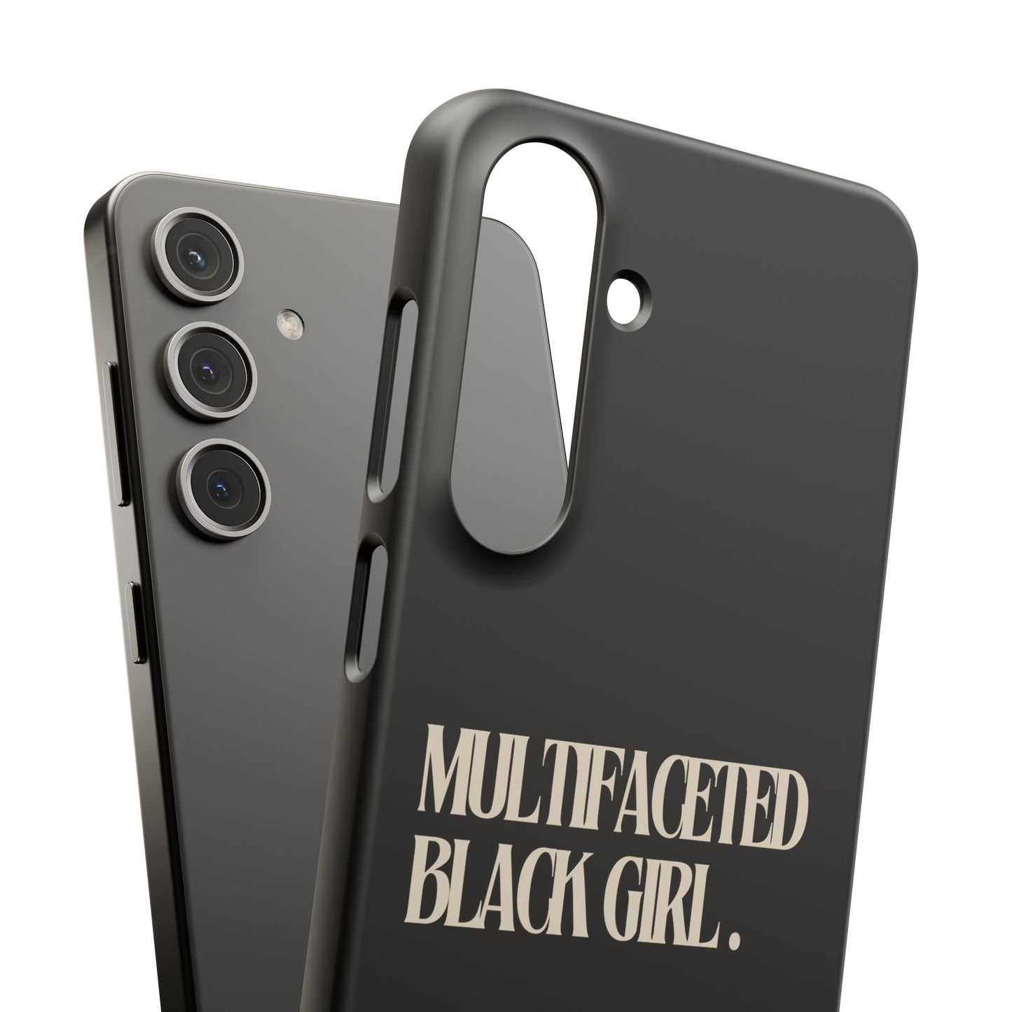 Multifaceted Black Girl Snap Case - Stylish Phone Protection for Empowerment and Expression