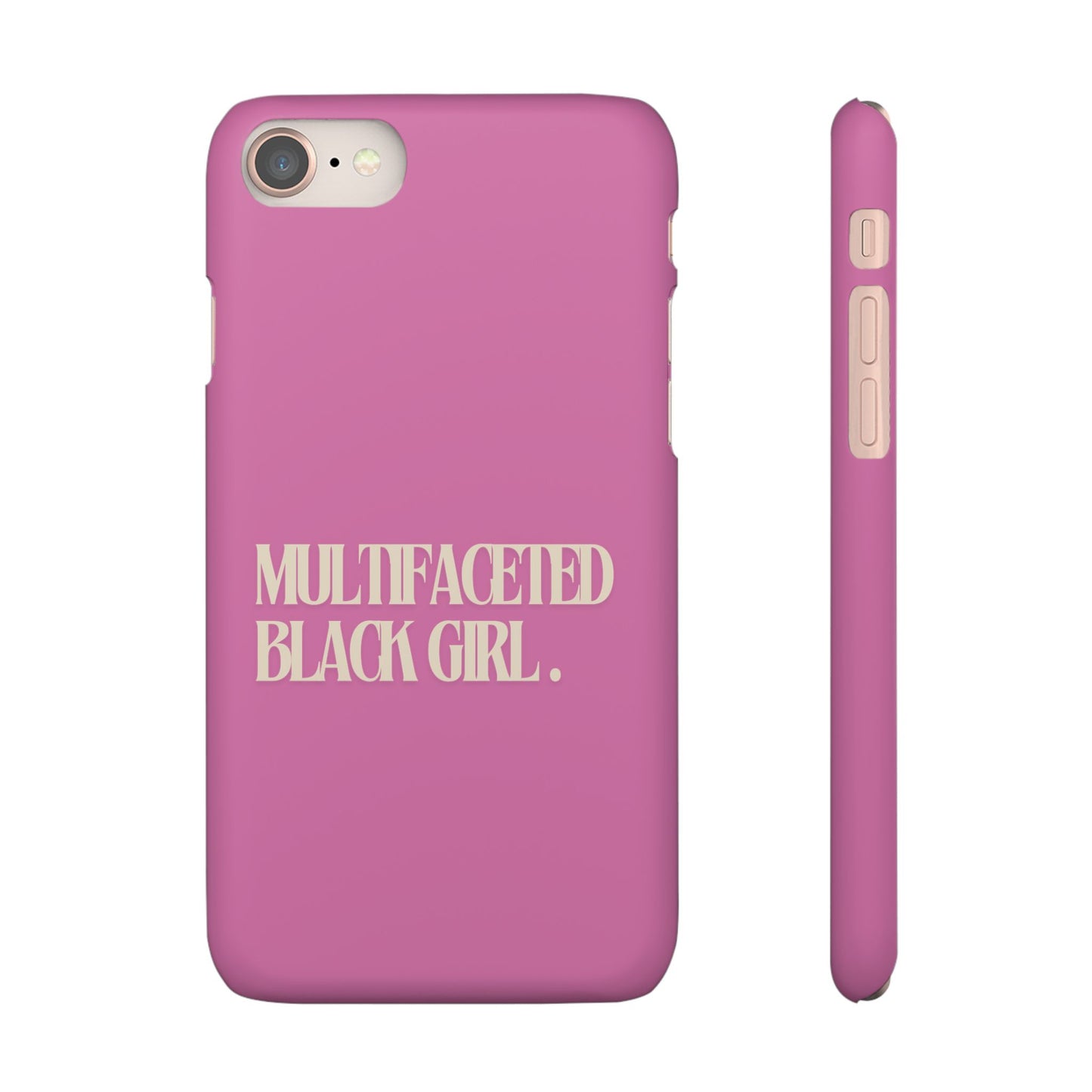 Multifaceted Black Girl Snap Case - Stylish Phone Protection for Empowerment and Expression