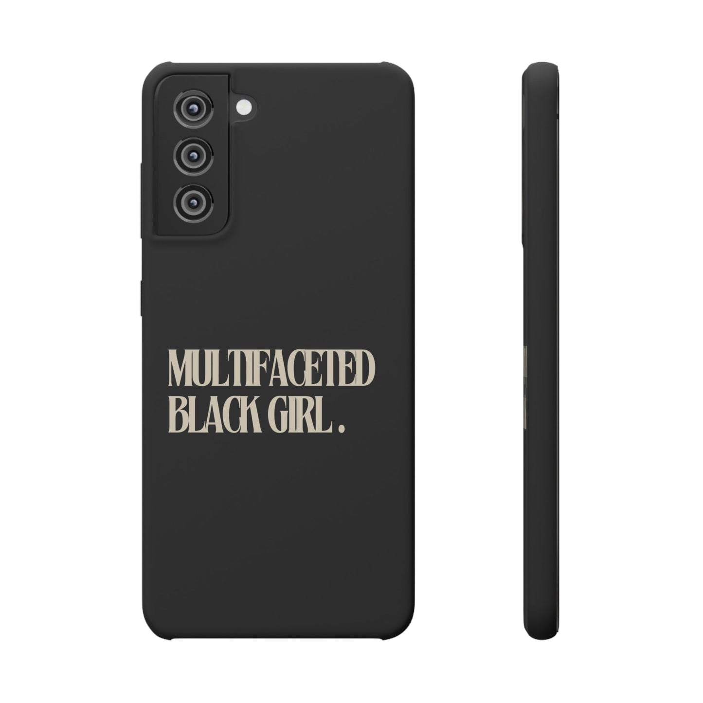 Multifaceted Black Girl Snap Case - Stylish Phone Protection for Empowerment and Expression