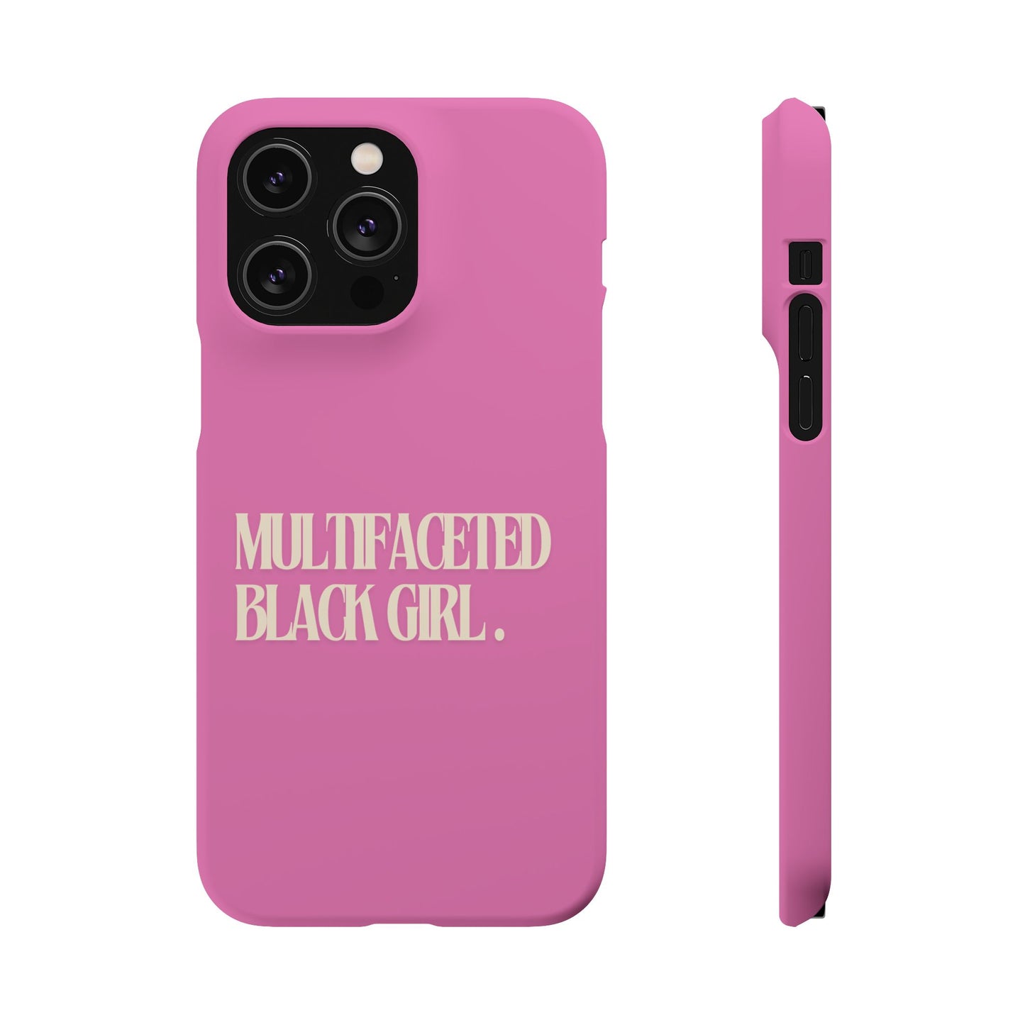 Multifaceted Black Girl Snap Case - Stylish Phone Protection for Empowerment and Expression