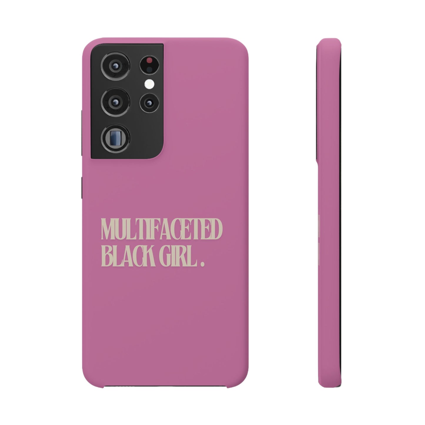 Multifaceted Black Girl Snap Case - Stylish Phone Protection for Empowerment and Expression