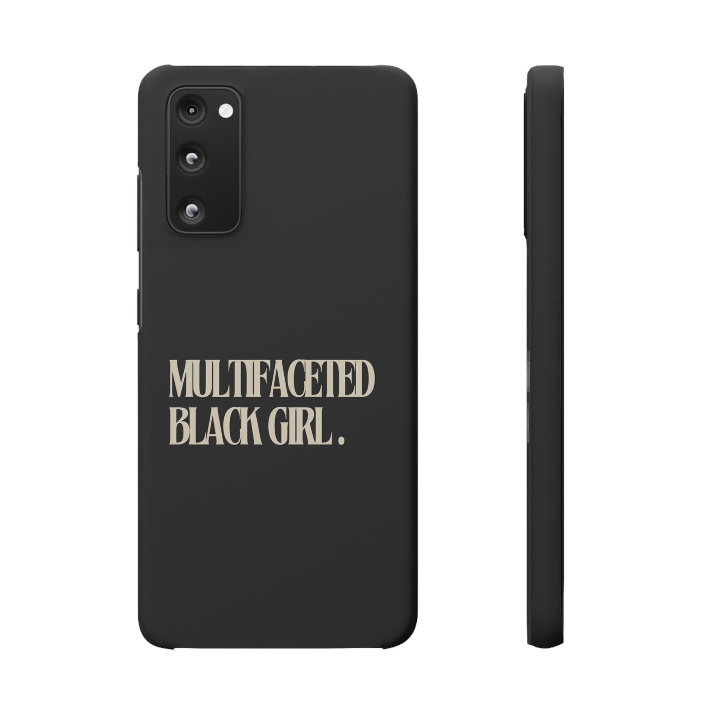 Multifaceted Black Girl Snap Case - Stylish Phone Protection for Empowerment and Expression