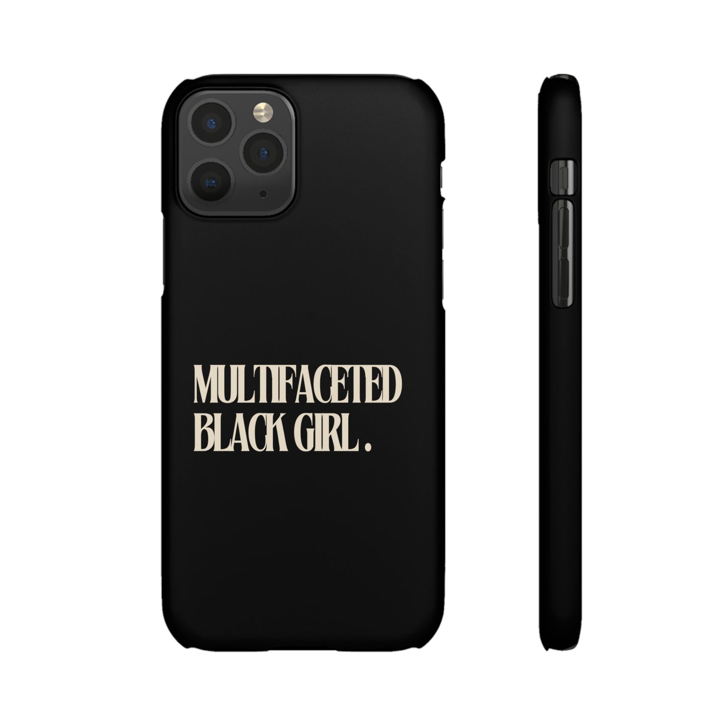 Multifaceted Black Girl Snap Case - Stylish Phone Protection for Empowerment and Expression