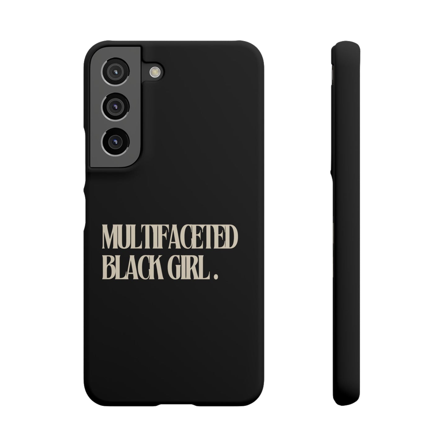 Multifaceted Black Girl Snap Case - Stylish Phone Protection for Empowerment and Expression