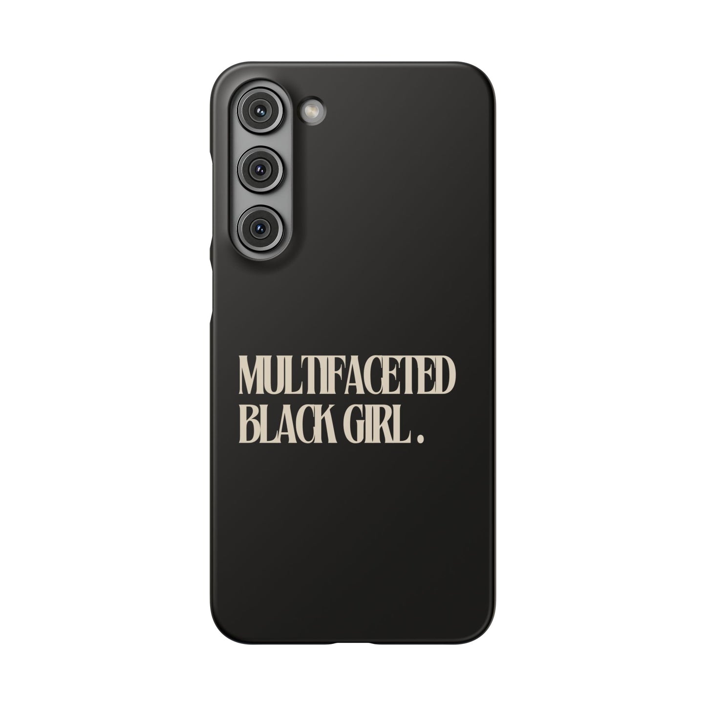 Multifaceted Black Girl Snap Case - Stylish Phone Protection for Empowerment and Expression