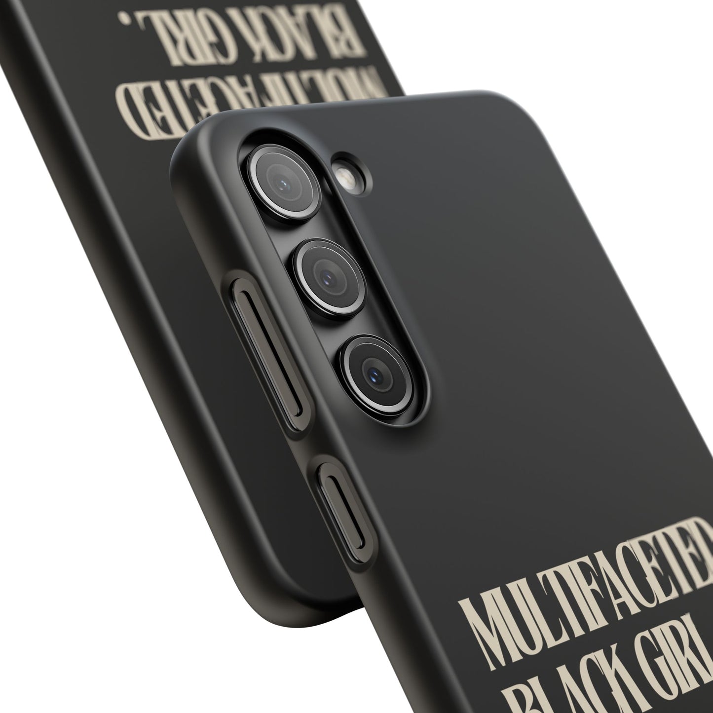 Multifaceted Black Girl Snap Case - Stylish Phone Protection for Empowerment and Expression