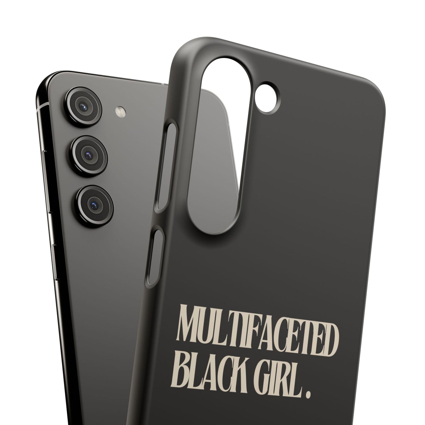 Multifaceted Black Girl Snap Case - Stylish Phone Protection for Empowerment and Expression