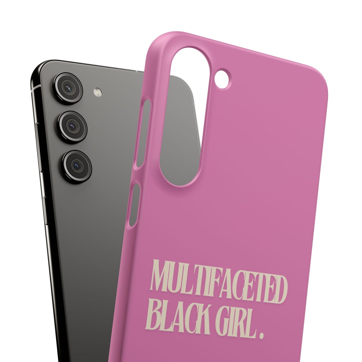 Multifaceted Black Girl Snap Case - Stylish Phone Protection for Empowerment and Expression