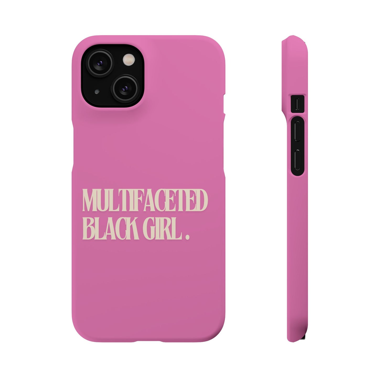 Multifaceted Black Girl Snap Case - Stylish Phone Protection for Empowerment and Expression