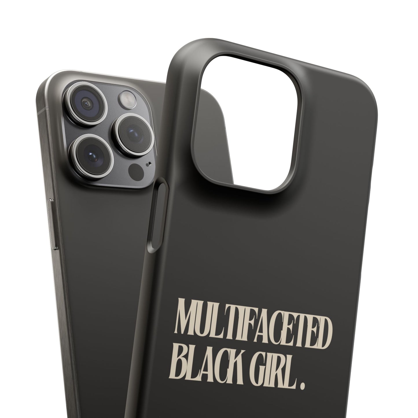 Multifaceted Black Girl Snap Case - Stylish Phone Protection for Empowerment and Expression