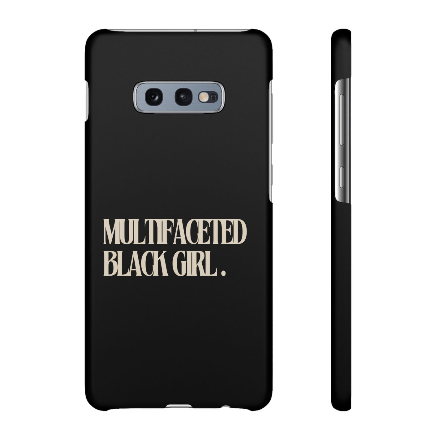 Multifaceted Black Girl Snap Case - Stylish Phone Protection for Empowerment and Expression