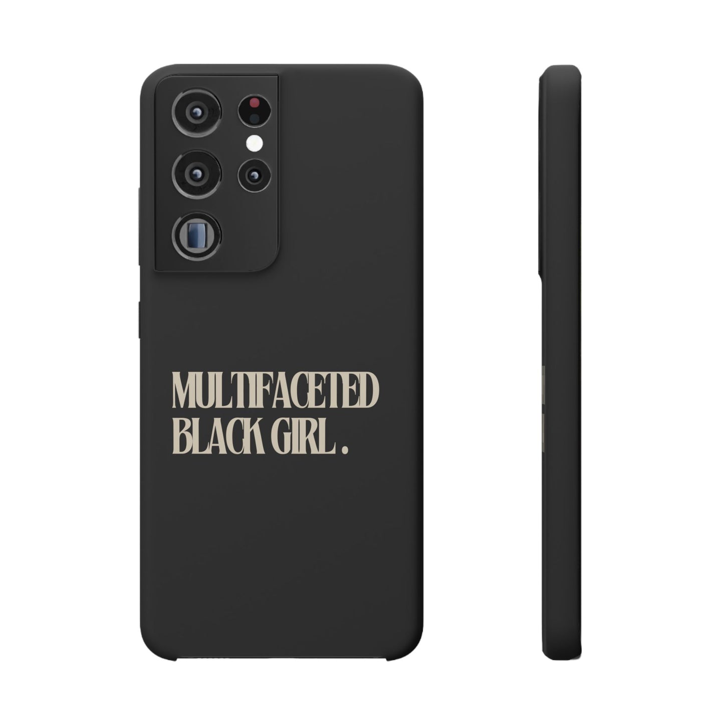 Multifaceted Black Girl Snap Case - Stylish Phone Protection for Empowerment and Expression