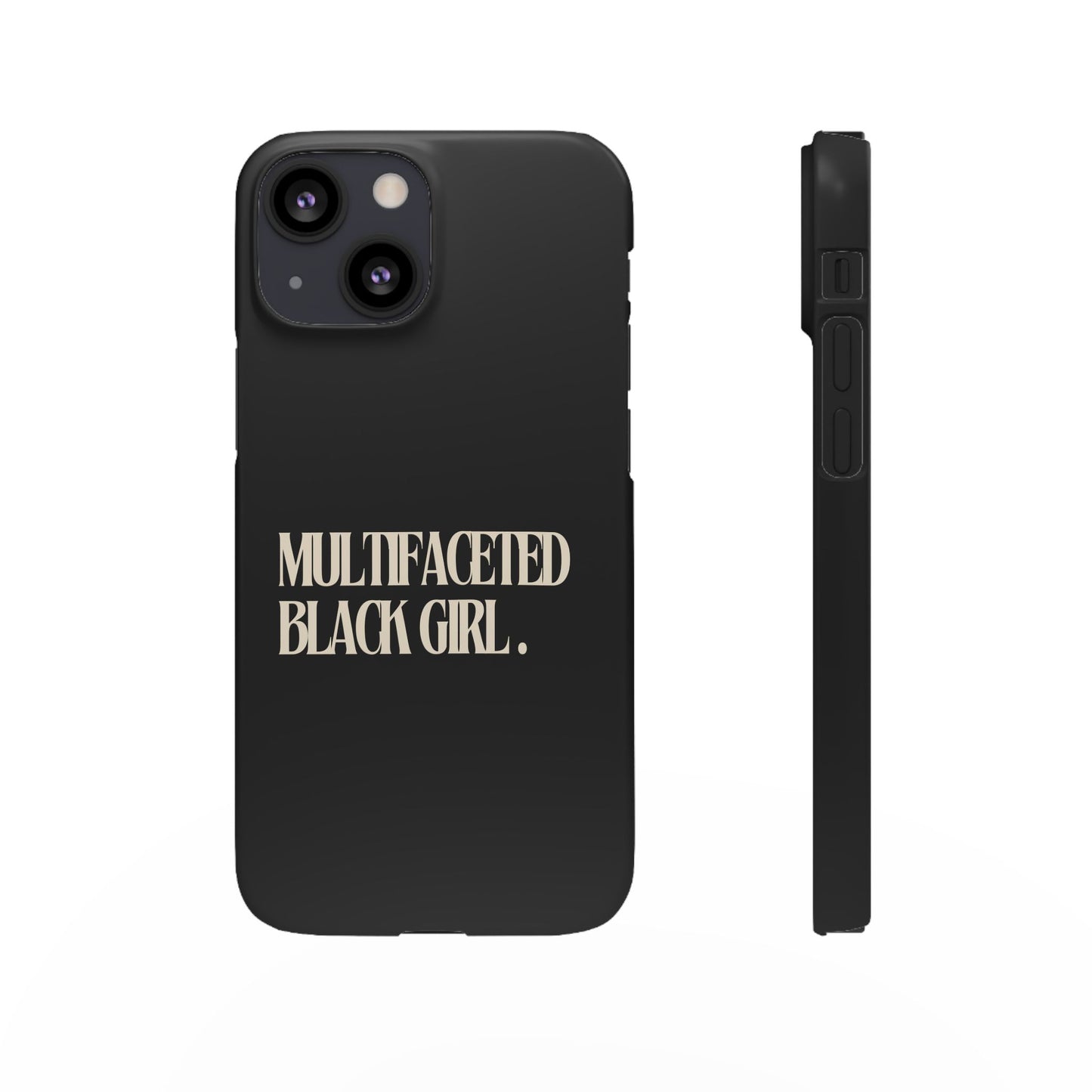 Multifaceted Black Girl Snap Case - Stylish Phone Protection for Empowerment and Expression