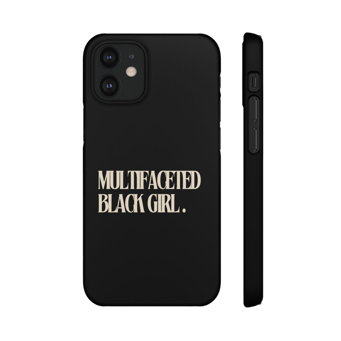 Multifaceted Black Girl Snap Case - Stylish Phone Protection for Empowerment and Expression