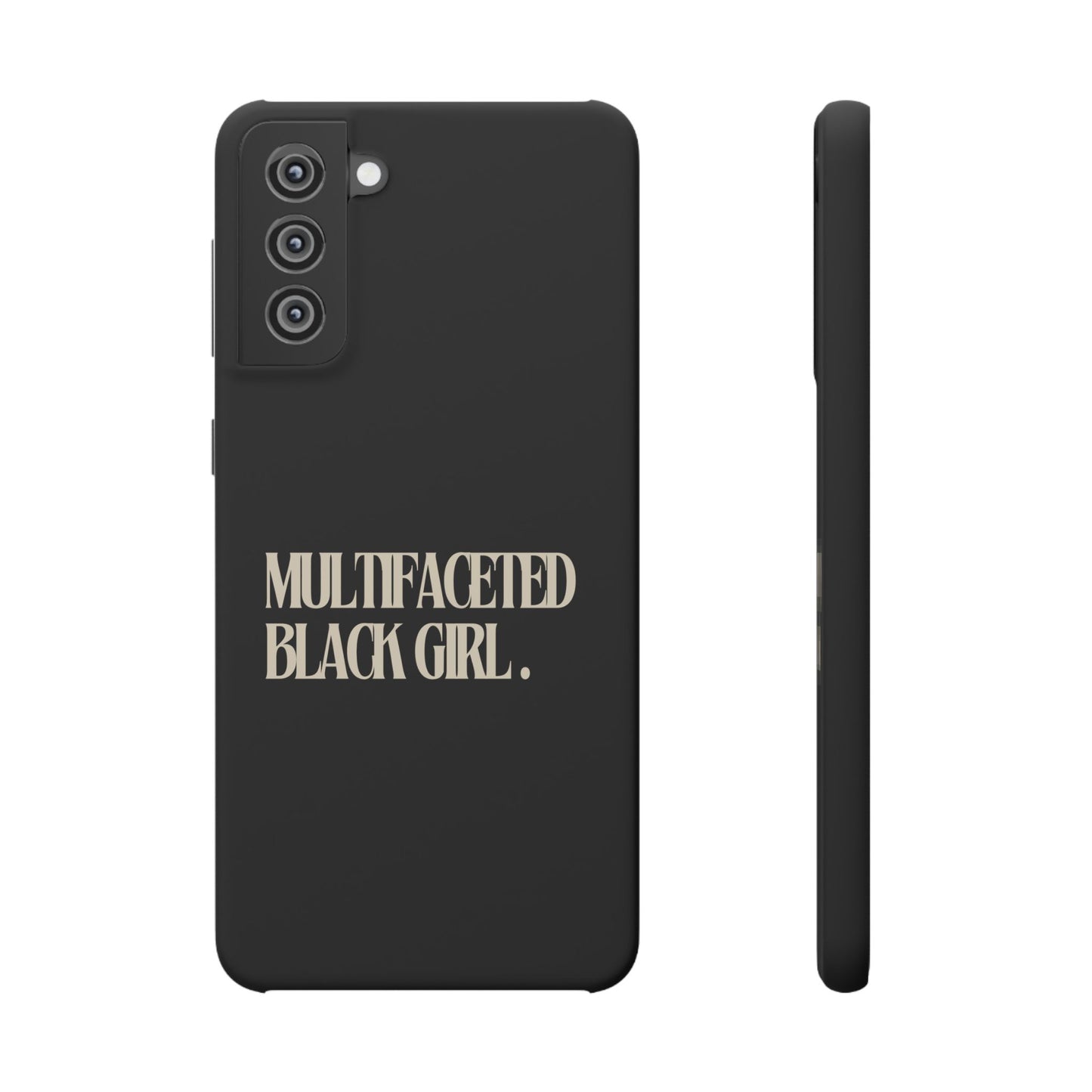 Multifaceted Black Girl Snap Case - Stylish Phone Protection for Empowerment and Expression