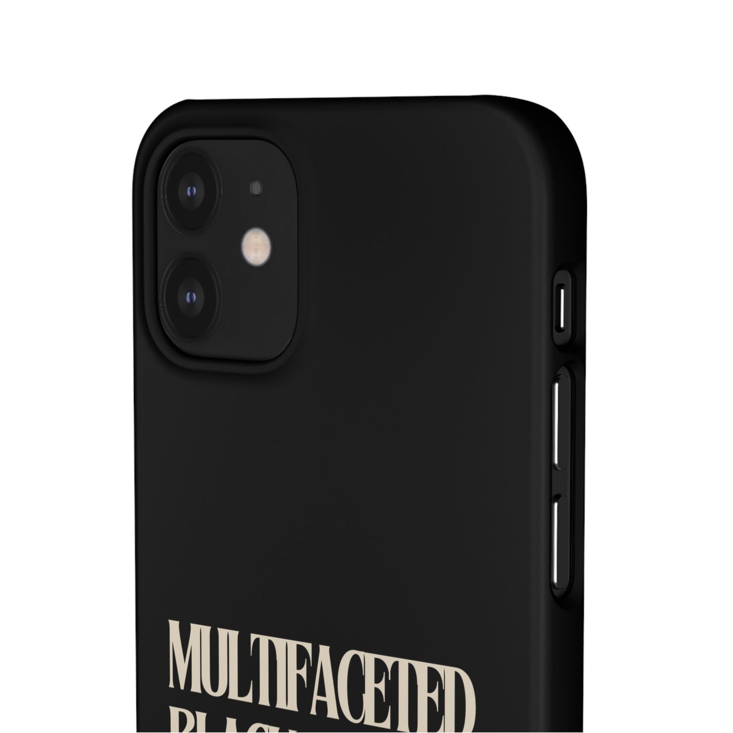 Multifaceted Black Girl Snap Case - Stylish Phone Protection for Empowerment and Expression