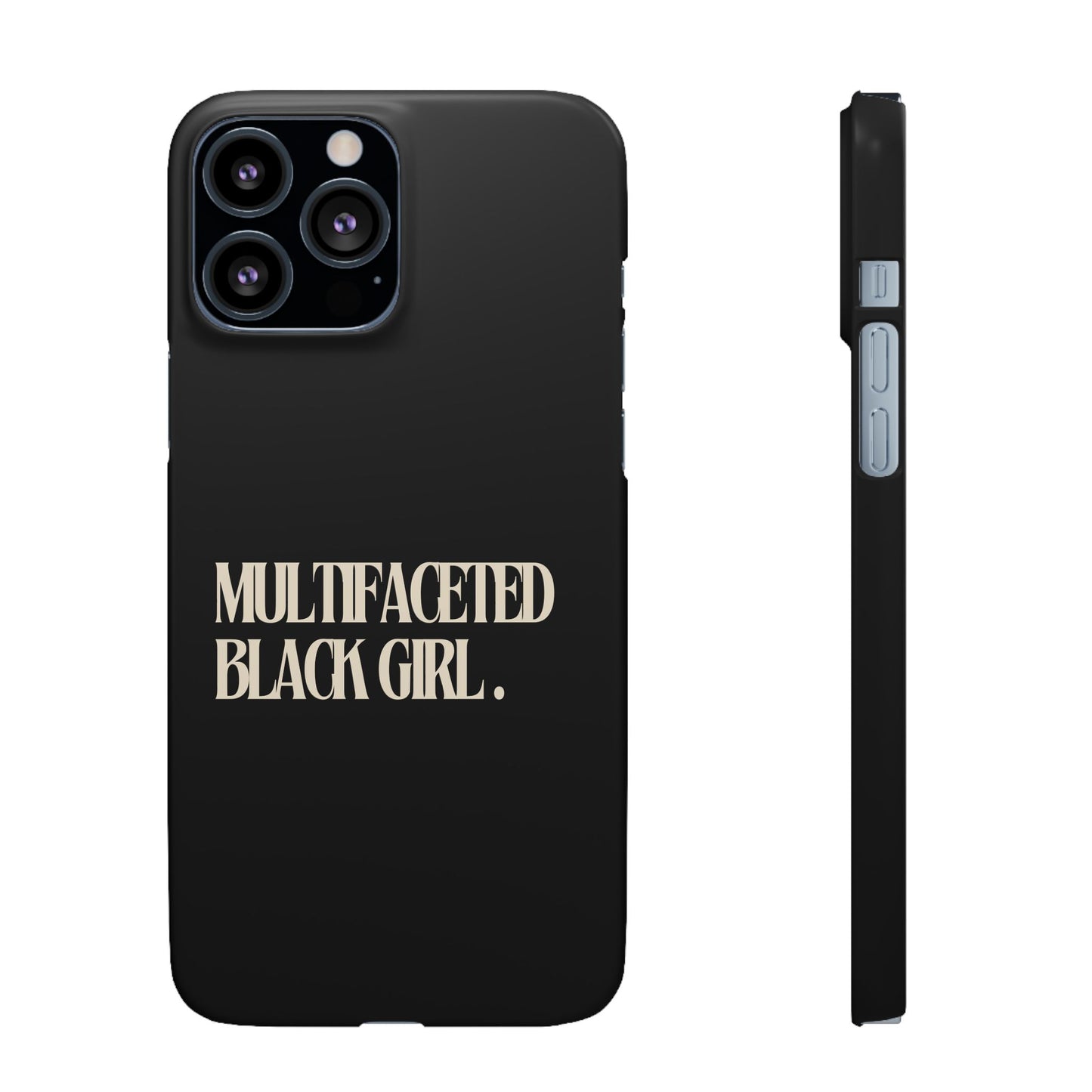 Multifaceted Black Girl Snap Case - Stylish Phone Protection for Empowerment and Expression