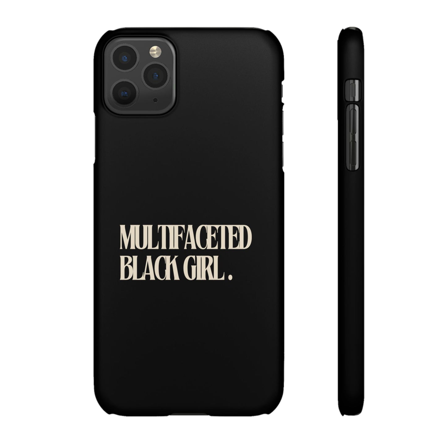 Multifaceted Black Girl Snap Case - Stylish Phone Protection for Empowerment and Expression