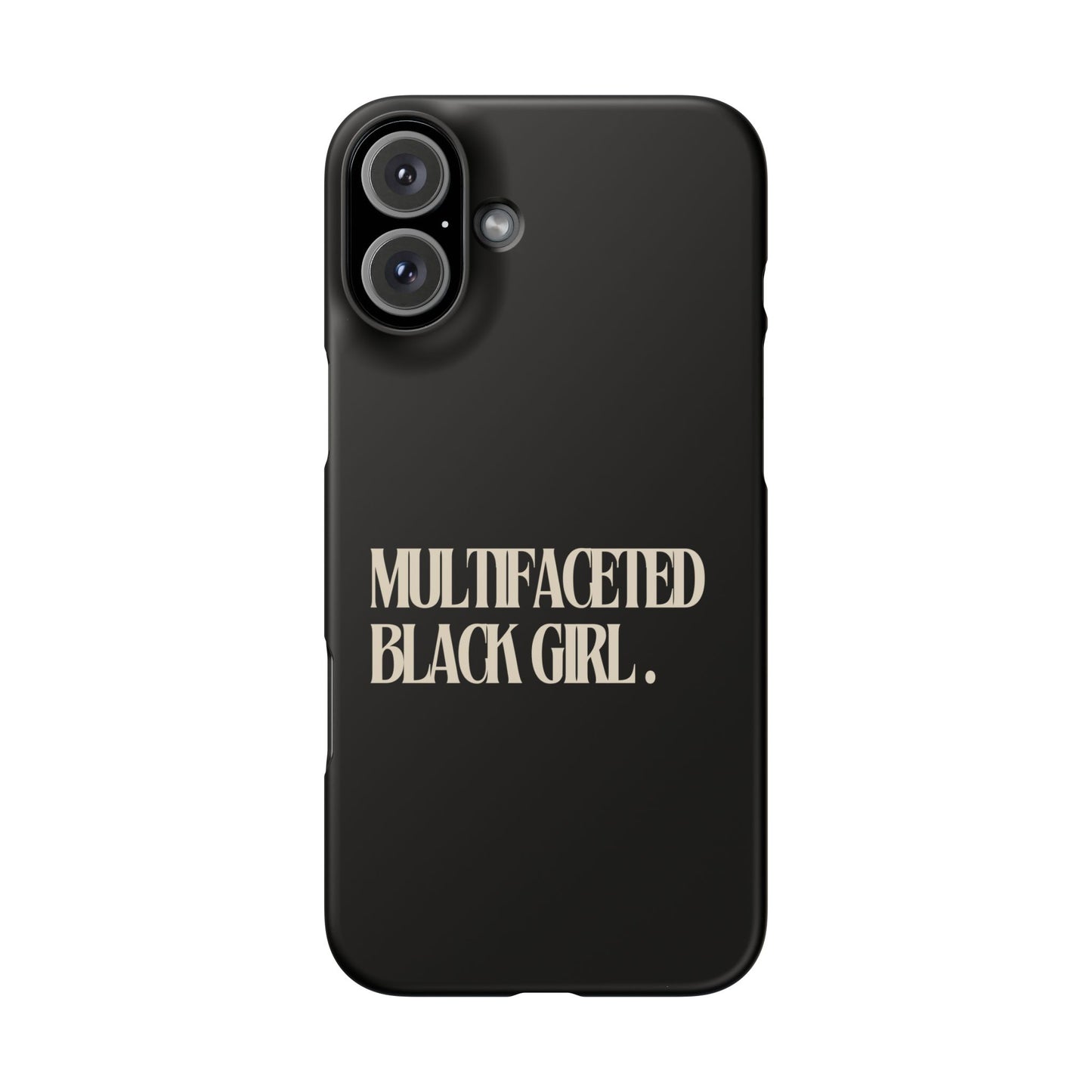 Multifaceted Black Girl Snap Case - Stylish Phone Protection for Empowerment and Expression