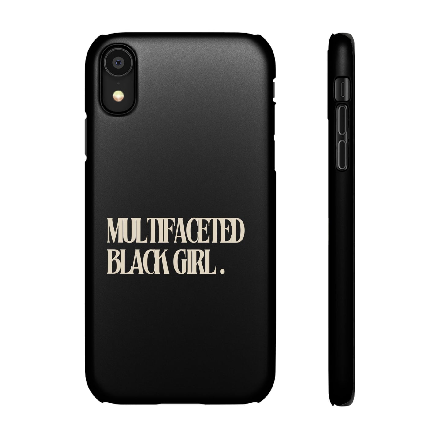 Multifaceted Black Girl Snap Case - Stylish Phone Protection for Empowerment and Expression