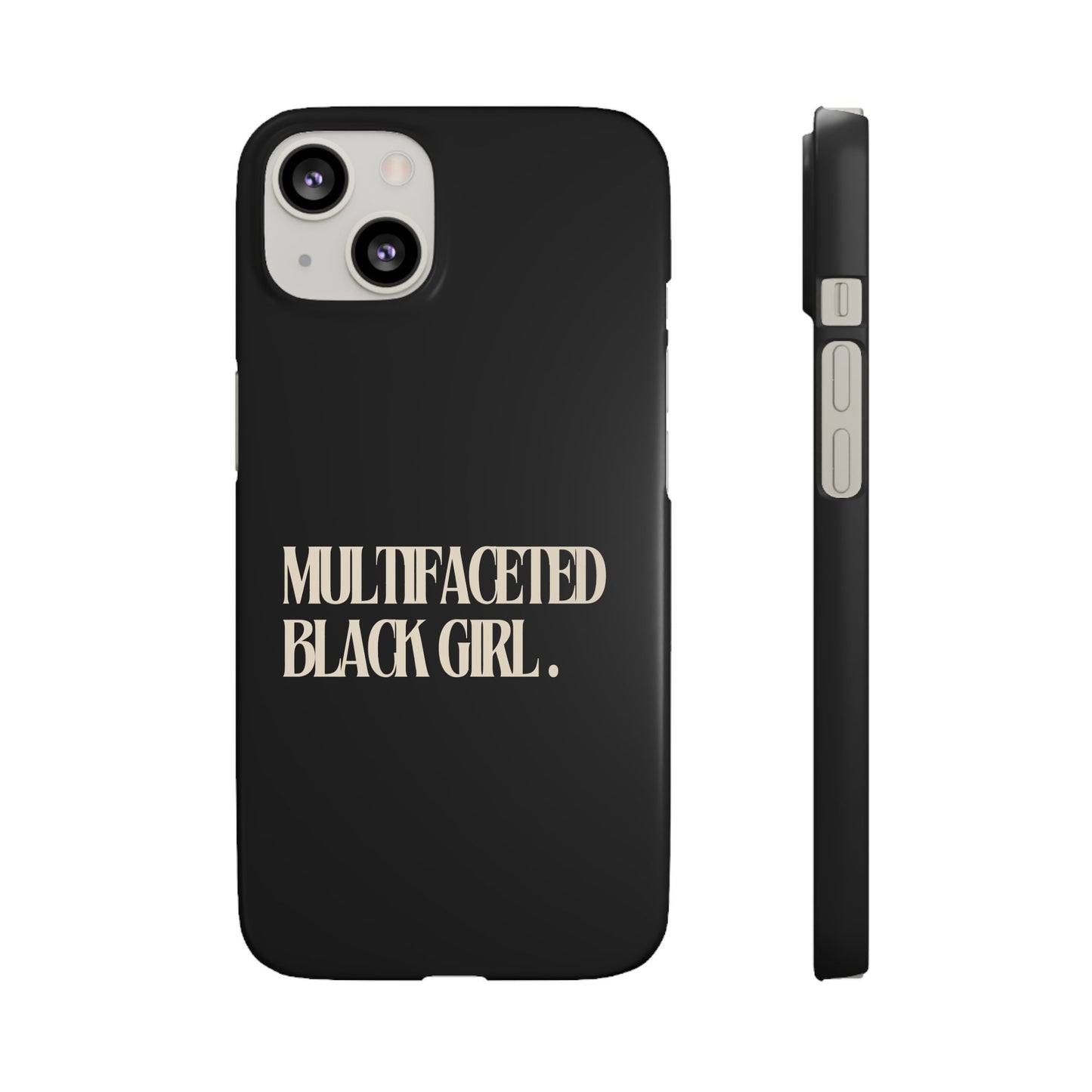 Multifaceted Black Girl Snap Case - Stylish Phone Protection for Empowerment and Expression