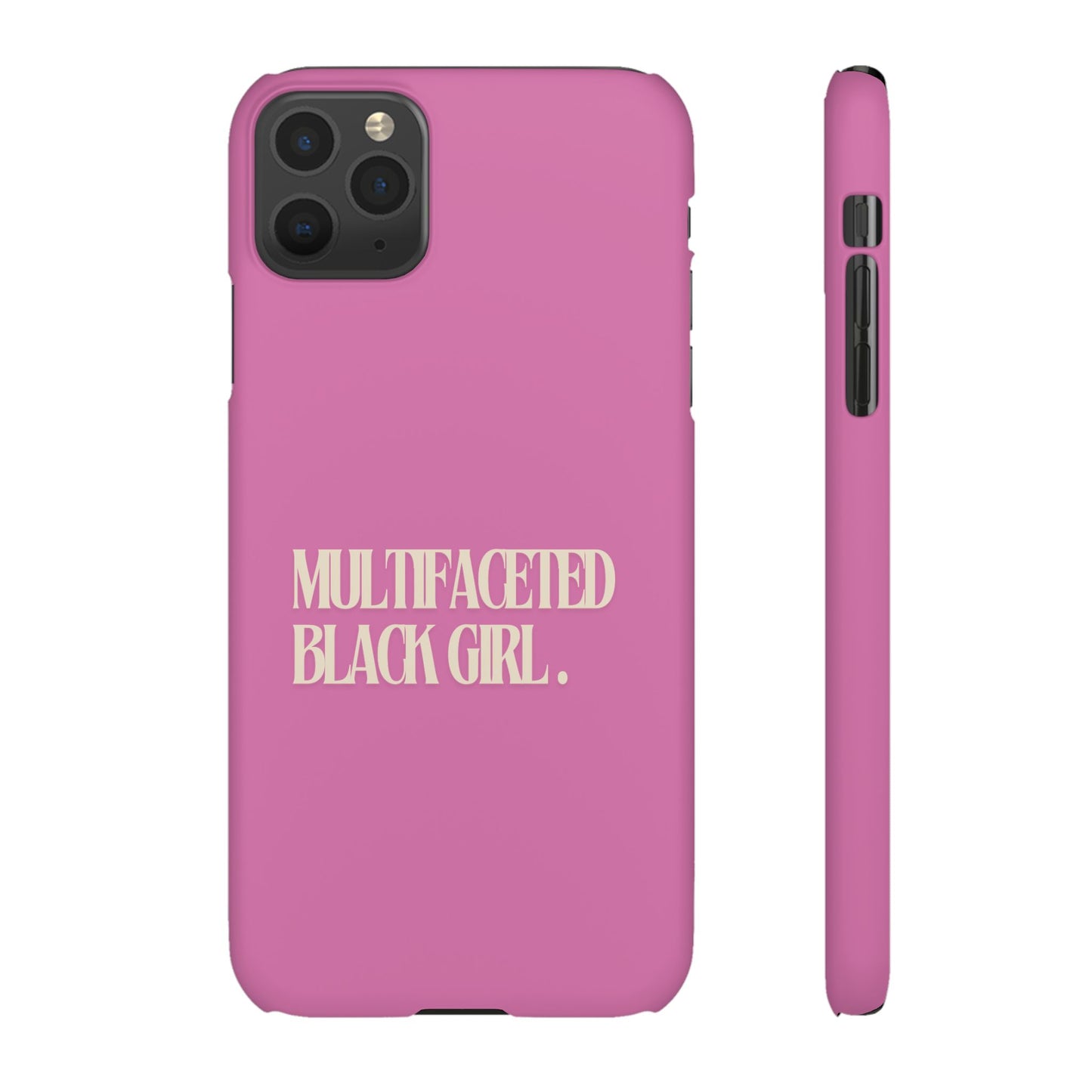 Multifaceted Black Girl Snap Case - Stylish Phone Protection for Empowerment and Expression