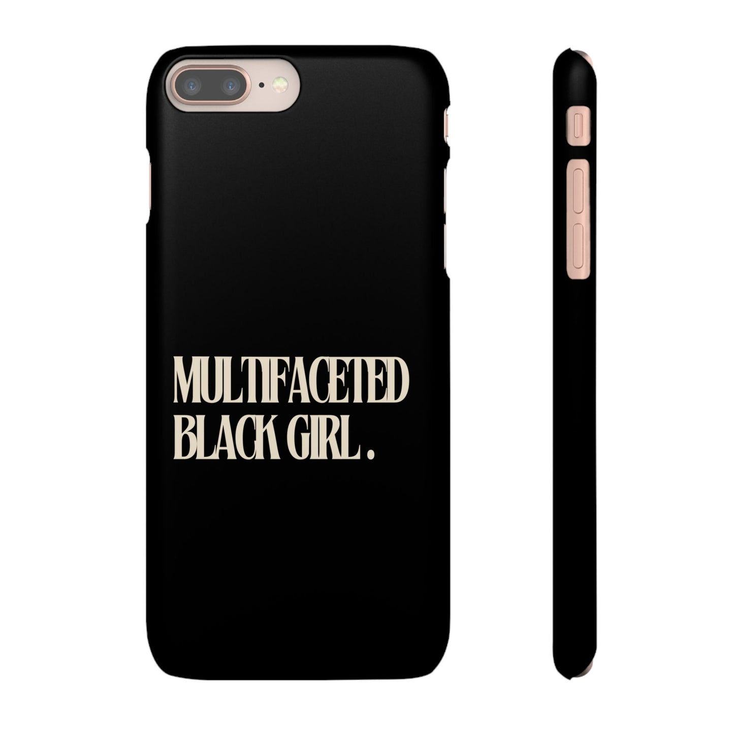 Multifaceted Black Girl Snap Case - Stylish Phone Protection for Empowerment and Expression