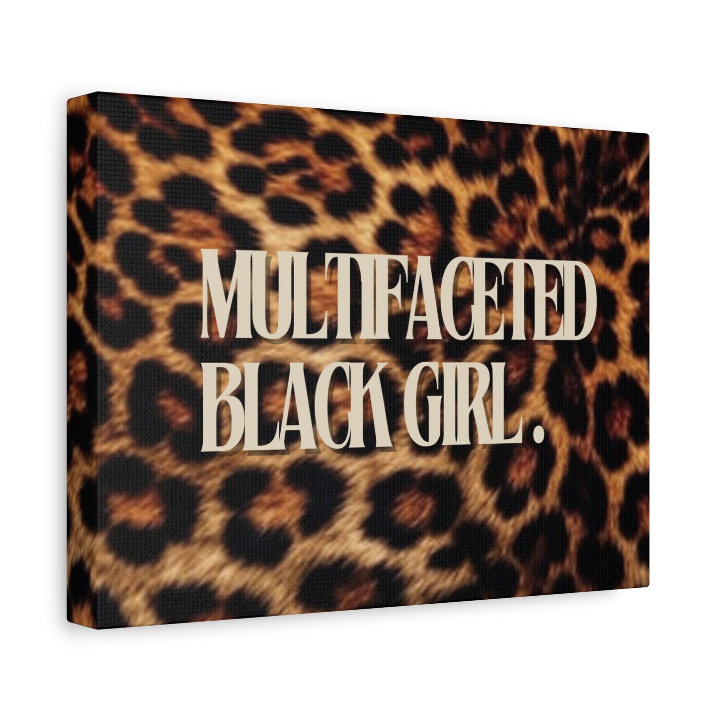 Multifaceted Black Girl Canvas Art - Bold Home Decor for Empowerment