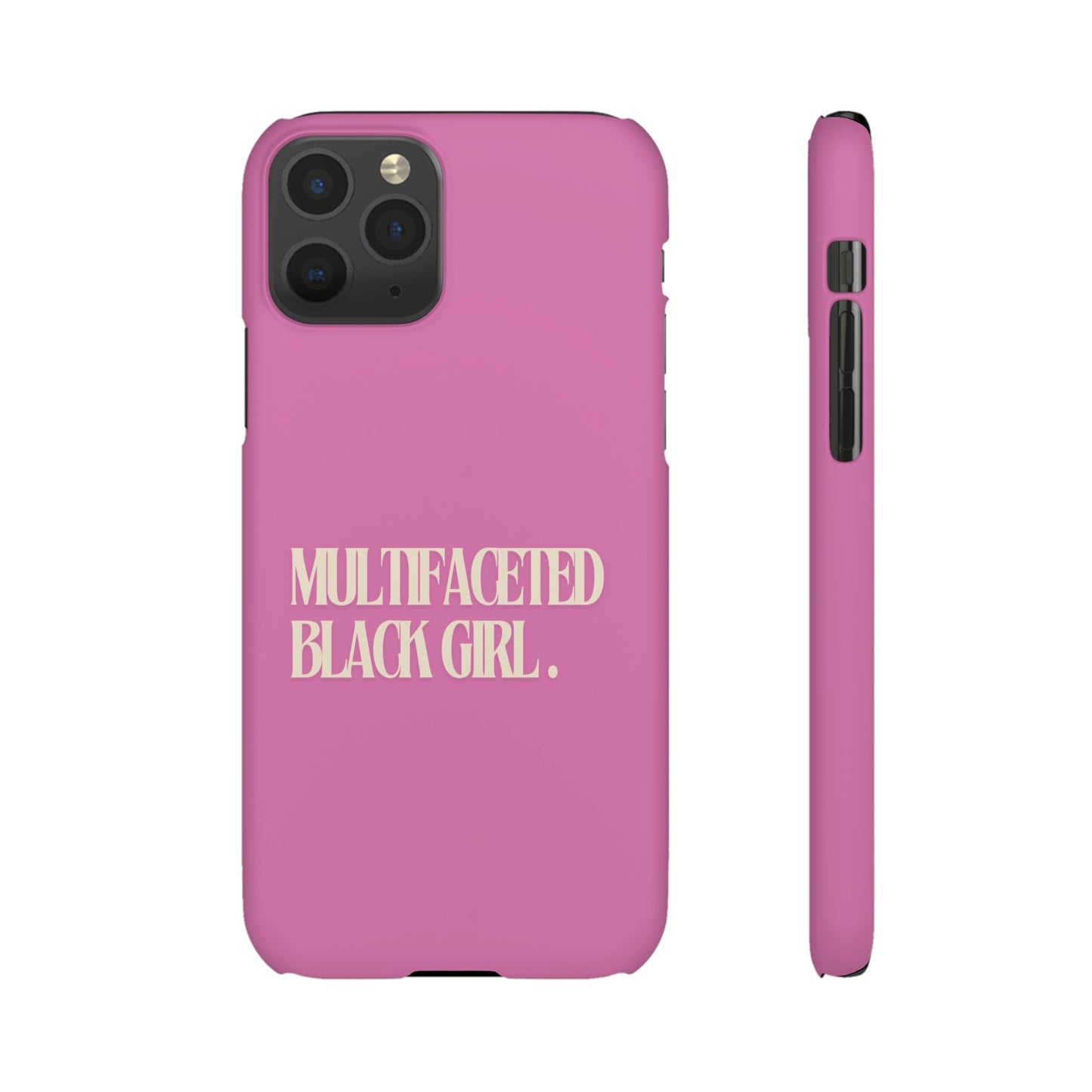 Multifaceted Black Girl Snap Case - Stylish Phone Protection for Empowerment and Expression