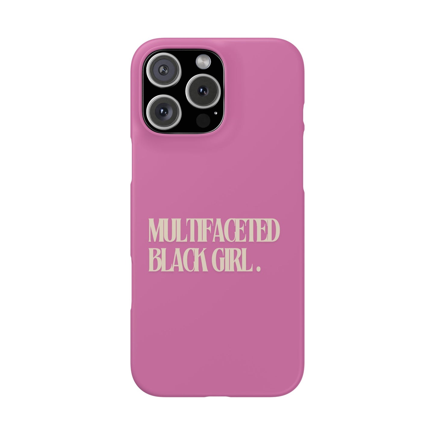 Multifaceted Black Girl Snap Case - Stylish Phone Protection for Empowerment and Expression