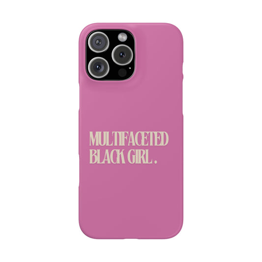 Multifaceted Black Girl Snap Case - Stylish Phone Protection for Empowerment and Expression