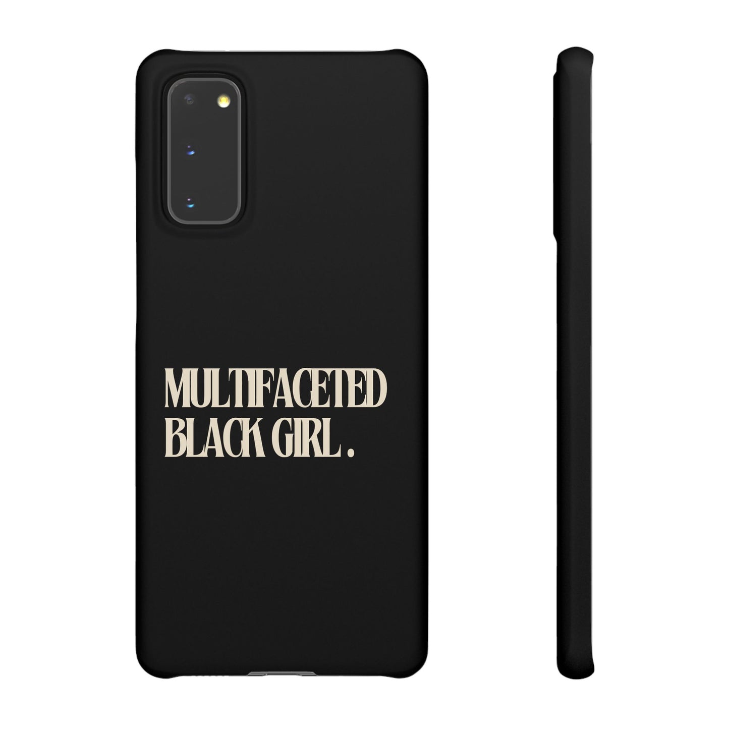 Multifaceted Black Girl Snap Case - Stylish Phone Protection for Empowerment and Expression