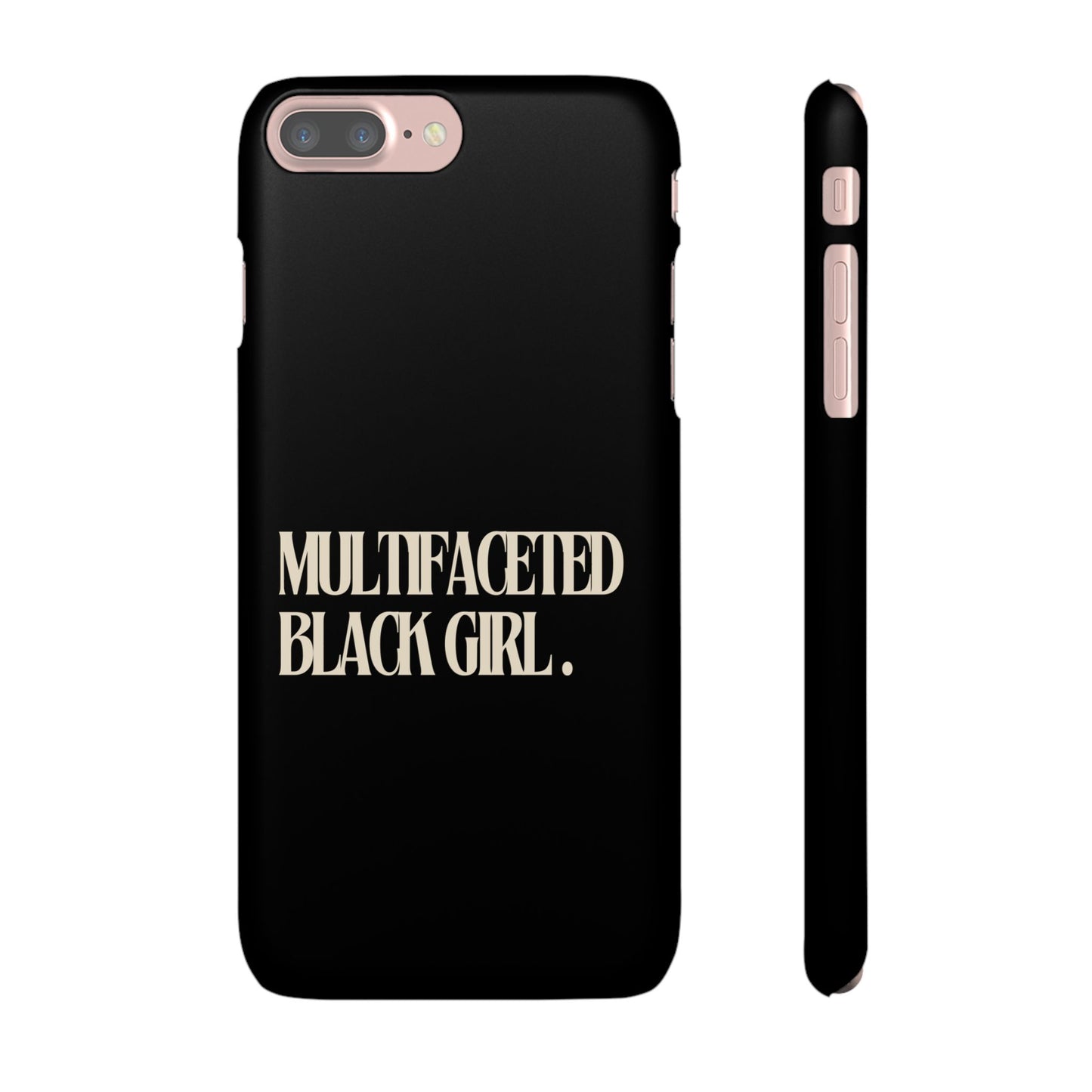 Multifaceted Black Girl Snap Case - Stylish Phone Protection for Empowerment and Expression