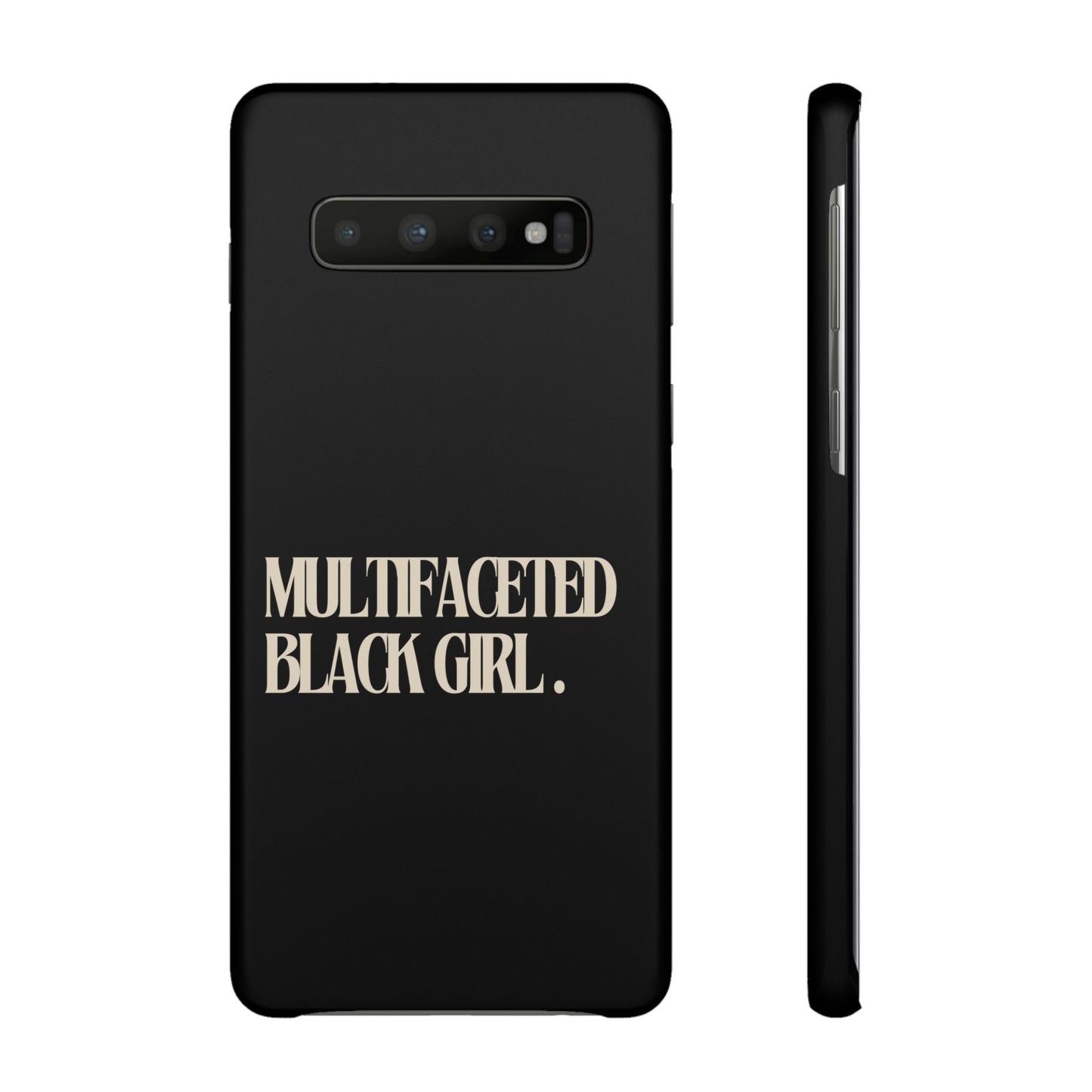 Multifaceted Black Girl Snap Case - Stylish Phone Protection for Empowerment and Expression