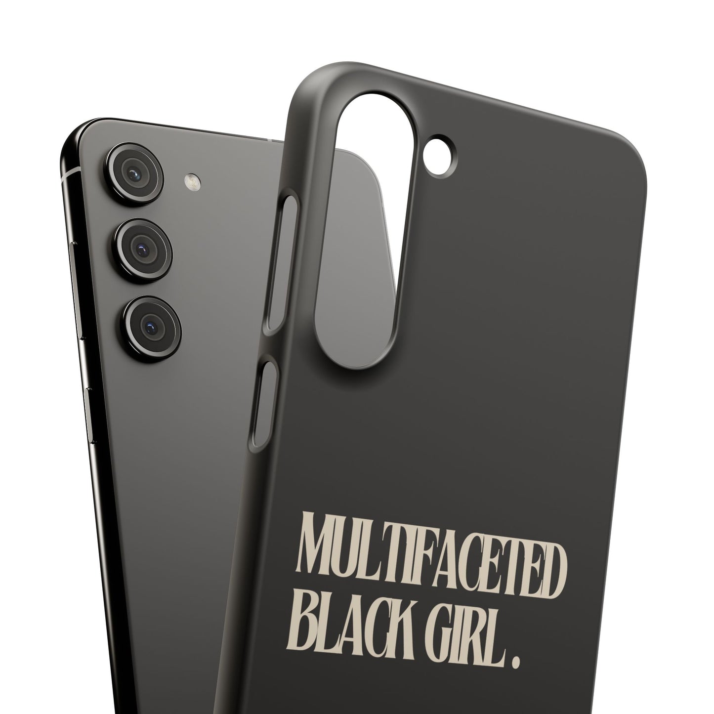 Multifaceted Black Girl Snap Case - Stylish Phone Protection for Empowerment and Expression