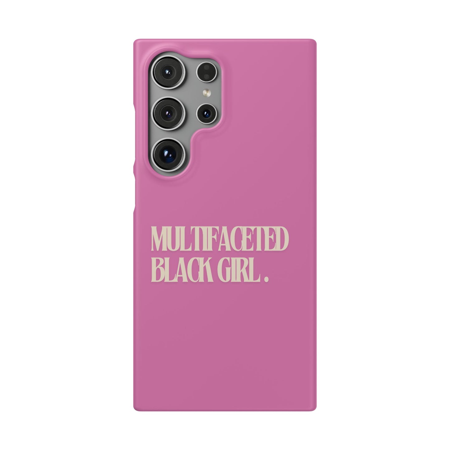 Multifaceted Black Girl Snap Case - Stylish Phone Protection for Empowerment and Expression