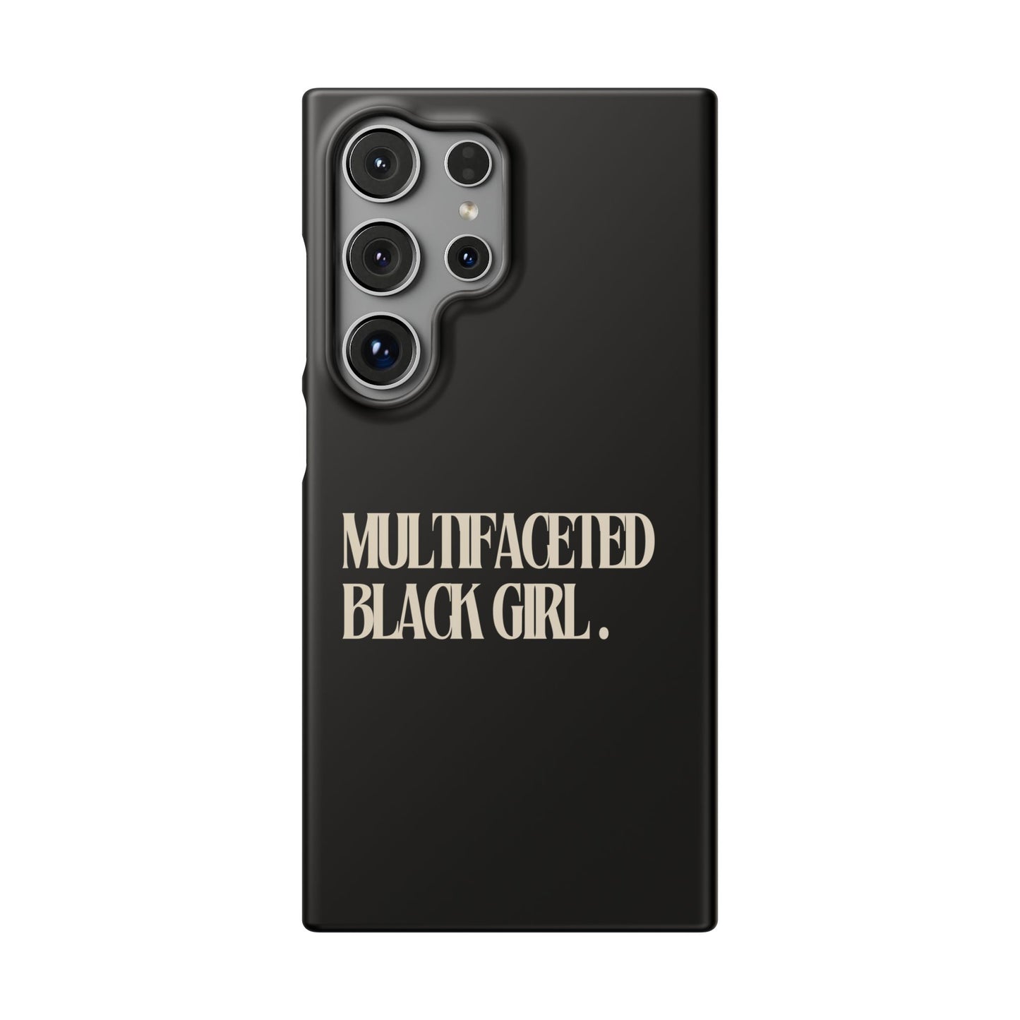 Multifaceted Black Girl Snap Case - Stylish Phone Protection for Empowerment and Expression