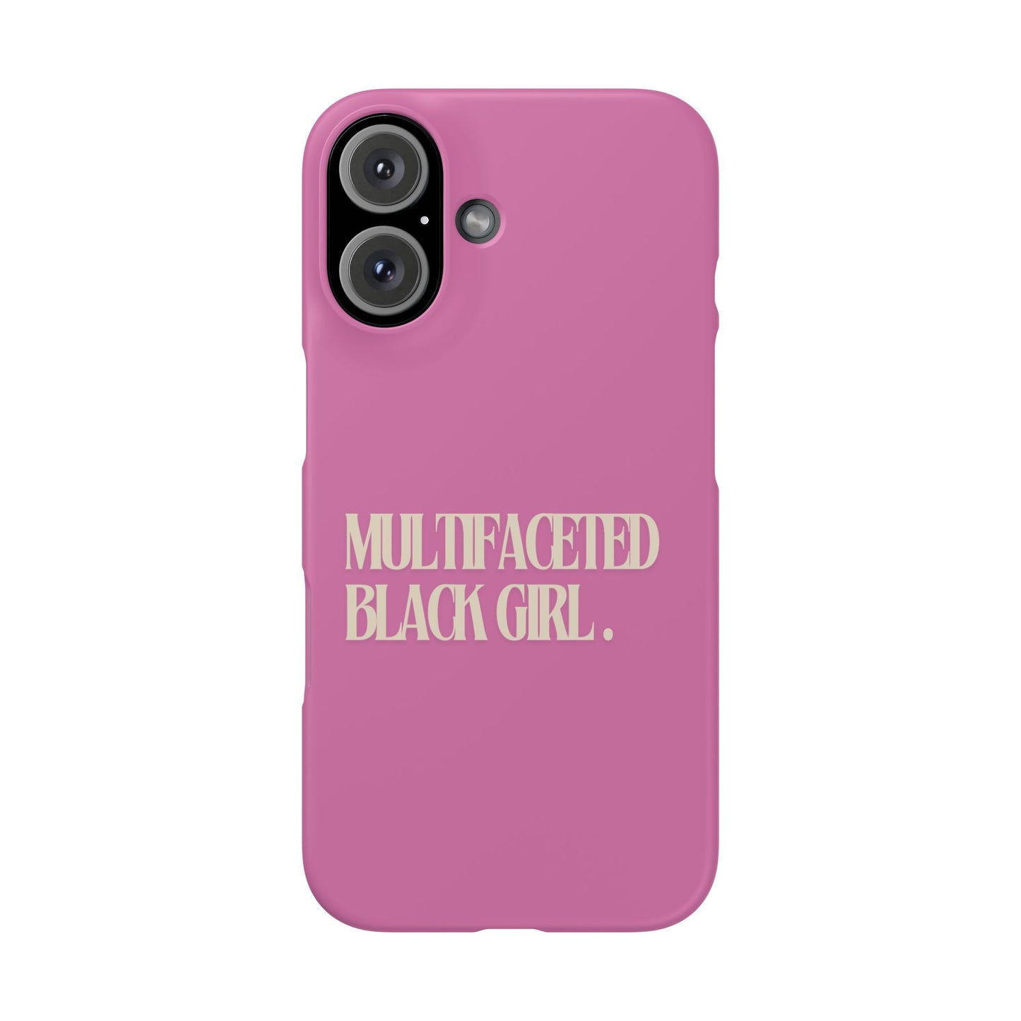 Multifaceted Black Girl Snap Case - Stylish Phone Protection for Empowerment and Expression