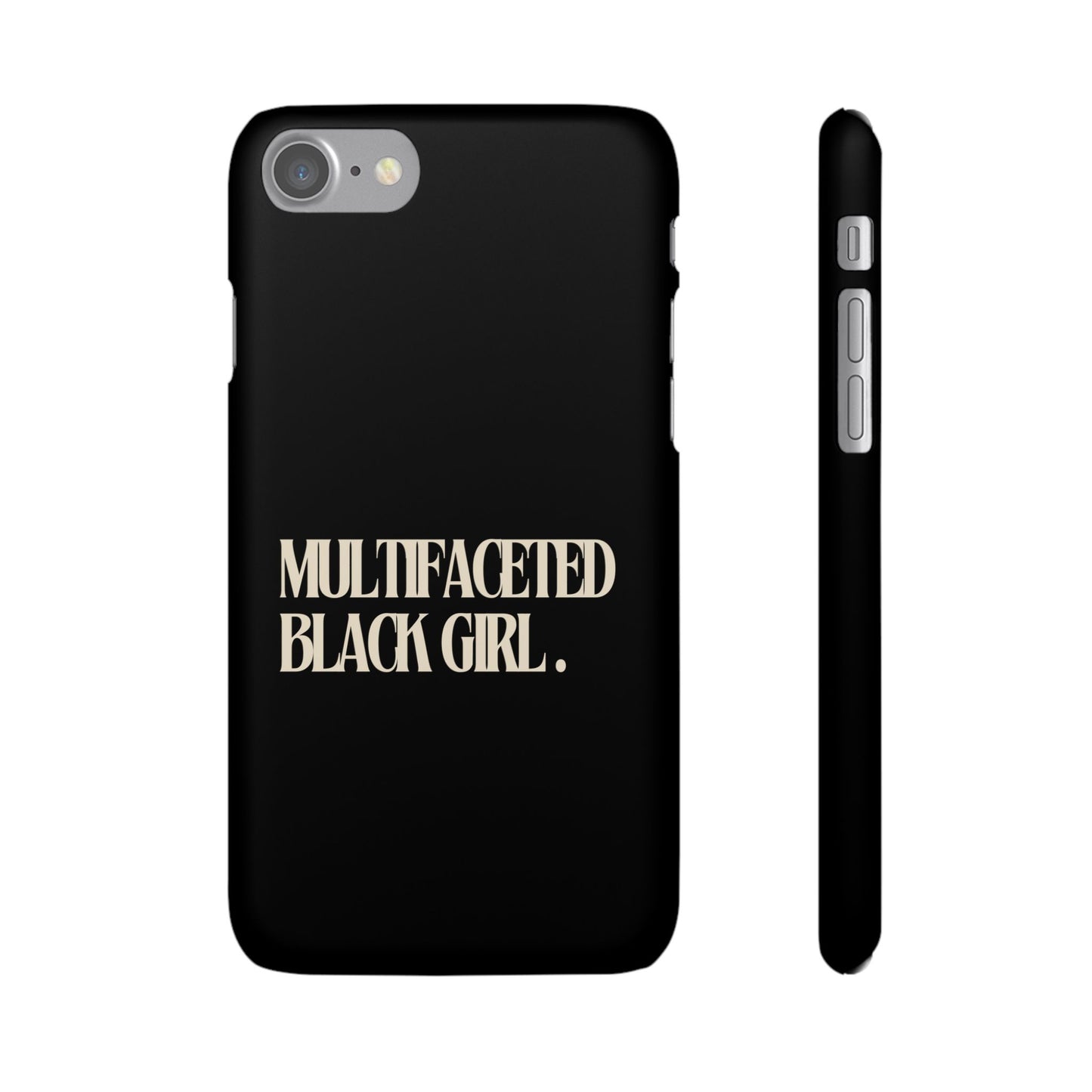 Multifaceted Black Girl Snap Case - Stylish Phone Protection for Empowerment and Expression