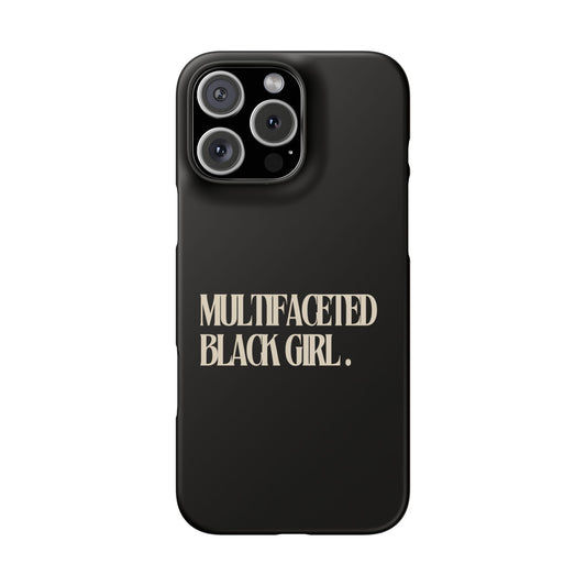 Multifaceted Black Girl Snap Case - Stylish Phone Protection for Empowerment and Expression