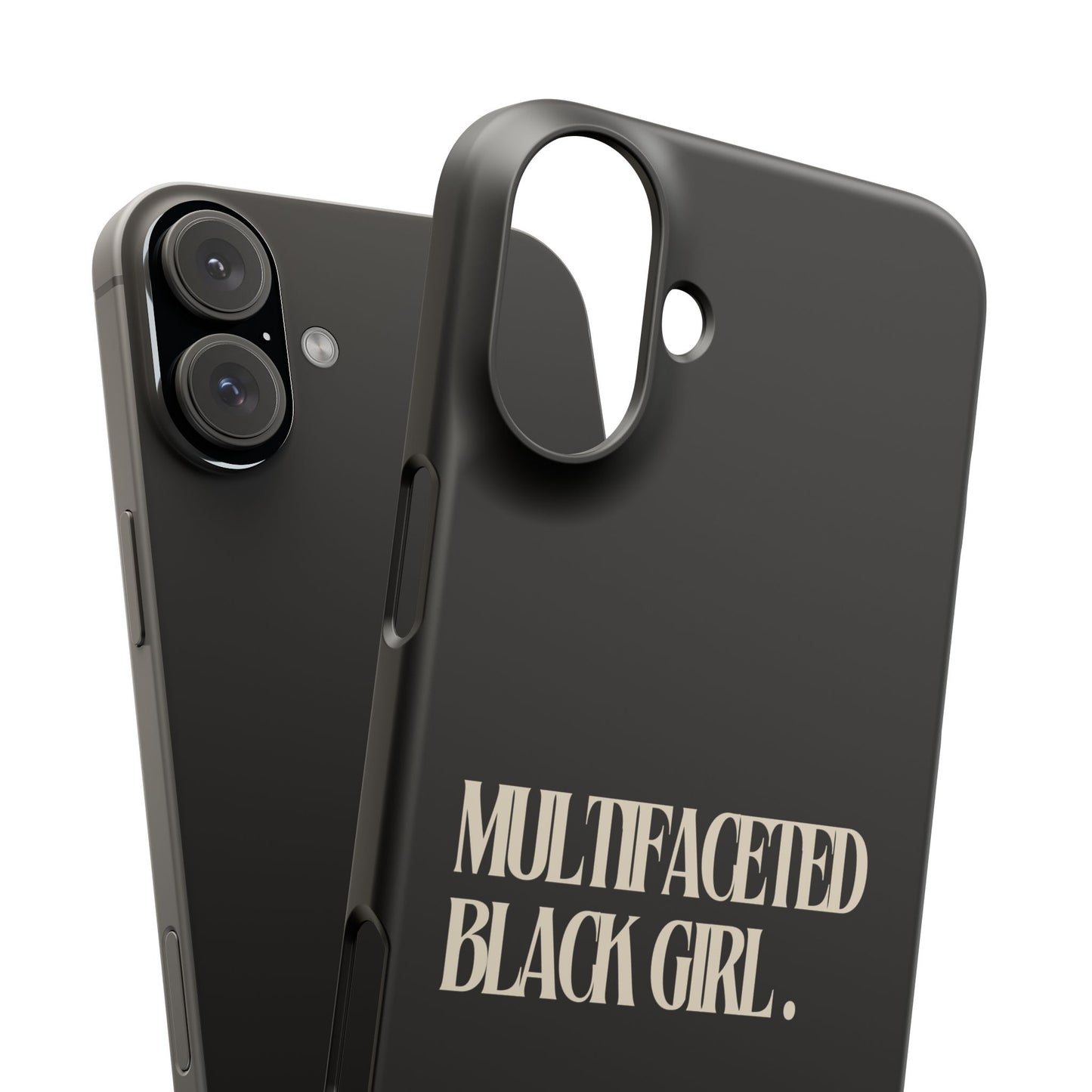 Multifaceted Black Girl Snap Case - Stylish Phone Protection for Empowerment and Expression